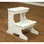 White 2-Step Stool
