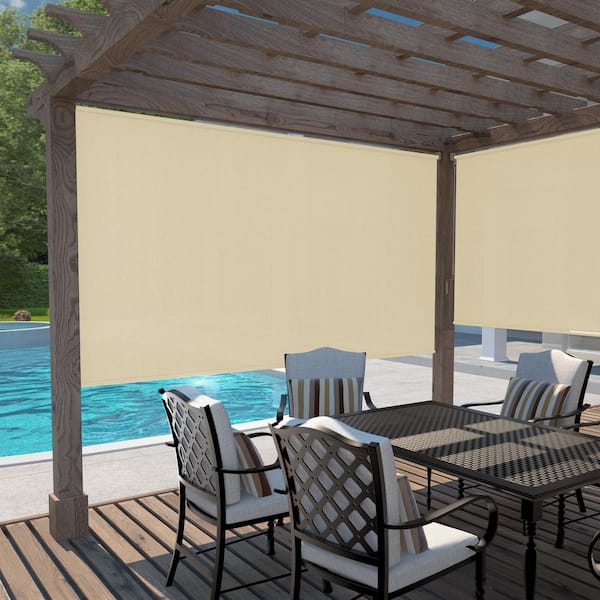 Coolaroo Sesame UV Blocking Fade Resistant Fabric Exterior