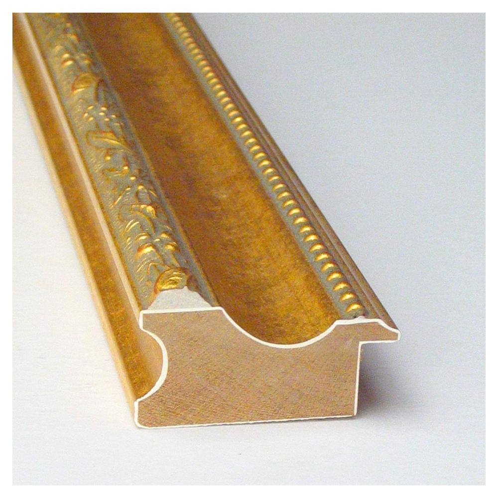 Colonial Embossed Gold Pine Wood Wall Picture Frame