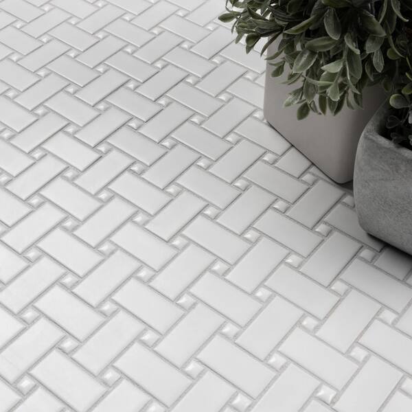 Merola Tile Metro Basketweave Matte, Basket Weave Floor Tiles Ceramic Porcelain