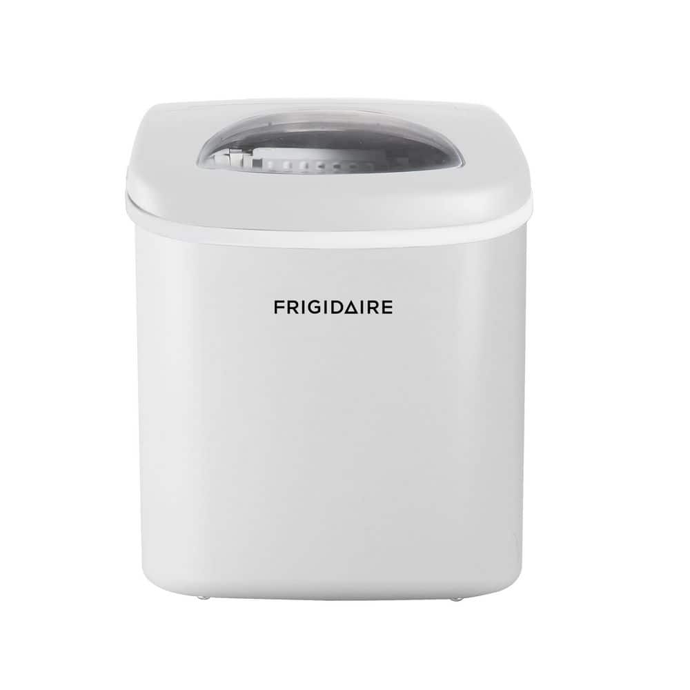 Frigidaire 10 in. wide 26 lbs. Freestanding Bullet Ice Maker in White