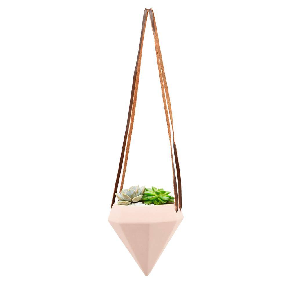 Guilford 4.5" Glam Modern Ceramic Cone Hanging Planter