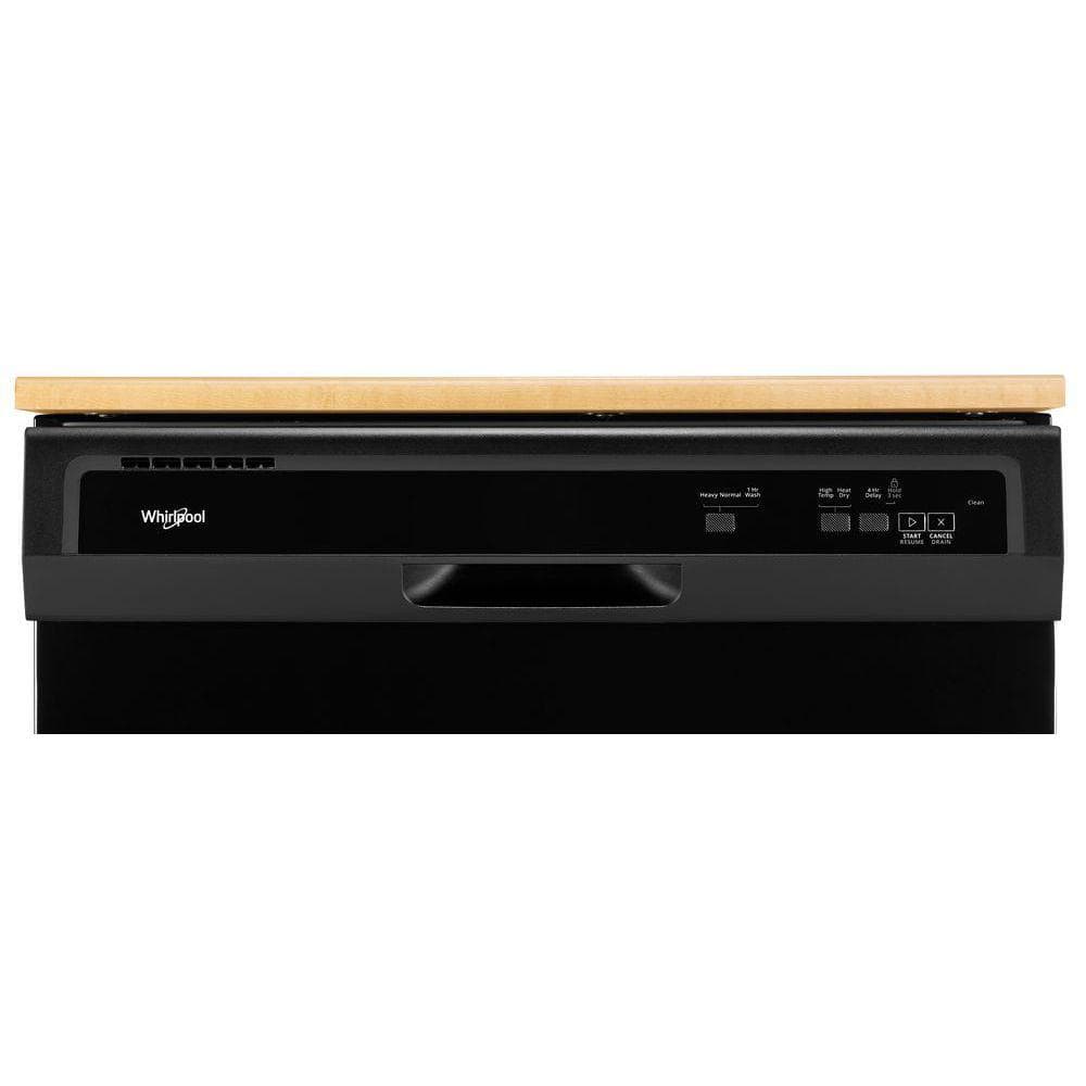Black Freestanding Energy Star Dishwasher with Vinyl Racks