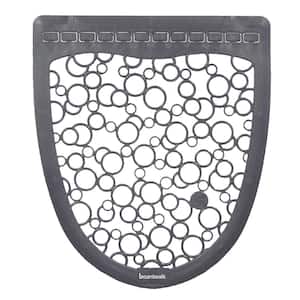 Urinal 2.0 Gray/White 17.5 in. x 20 in. Rubber Commercial Floor Mat (6/Carton)