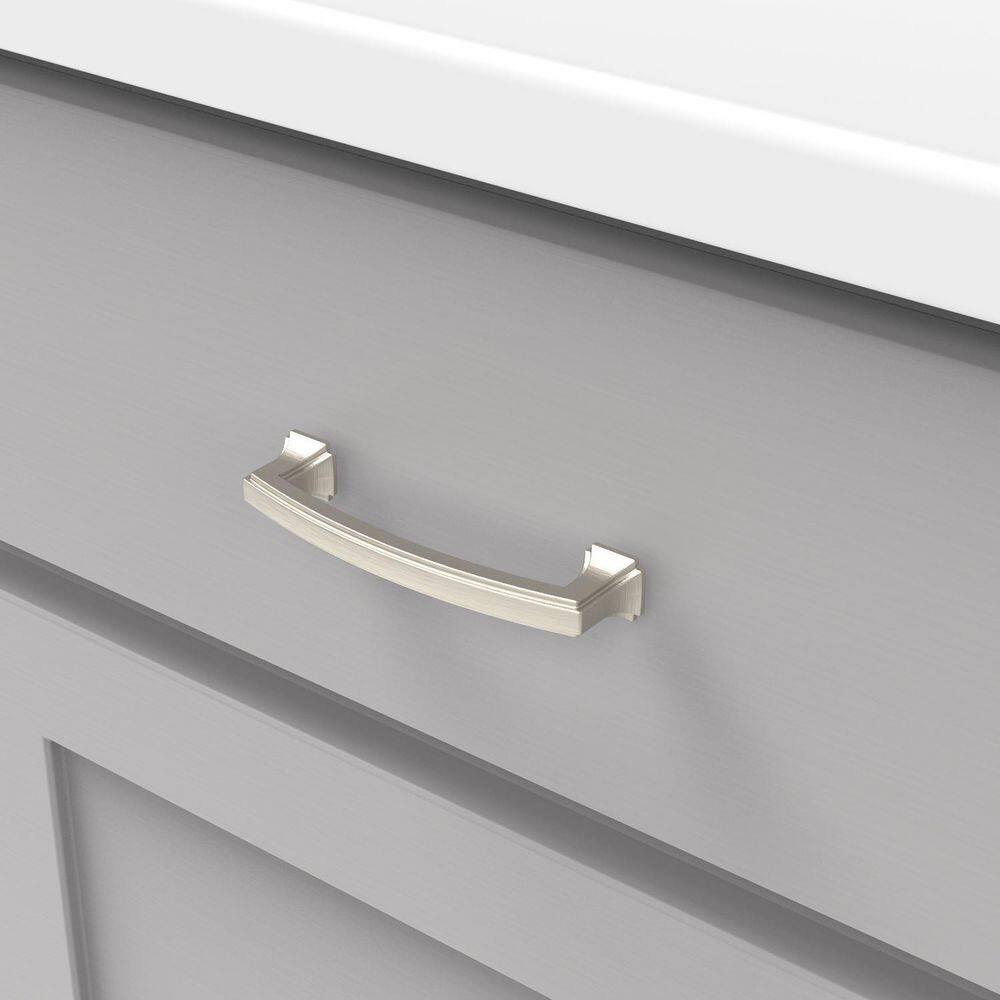 Satin Nickel Brushed Cabinet Drawer Pulls 10-Pack