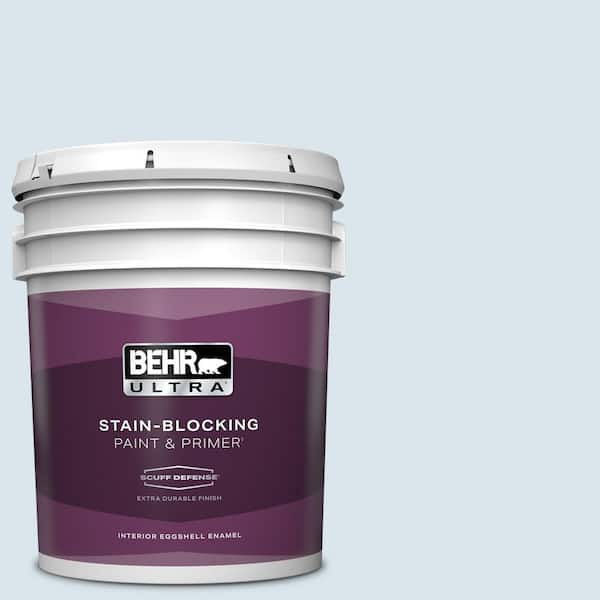 BEHR ULTRA 5 gal. #570C-1 Arctic Shadow Extra Durable Eggshell Enamel Interior Paint & Primer