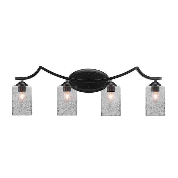 Unbranded Cleveland 7 in. 1-Light Matte Black Vanity Light