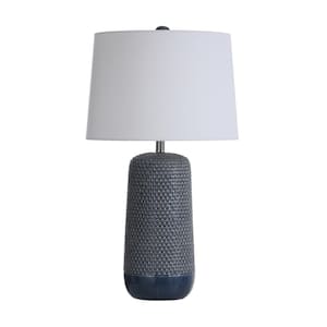 Galey 30 in. Navy Blue Table Lamp