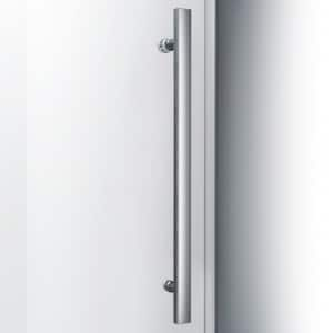 Enigma Air 56 in. to 60 in. x 76 in. Sliding Frameless Shower Door in Polished Stainless Steel