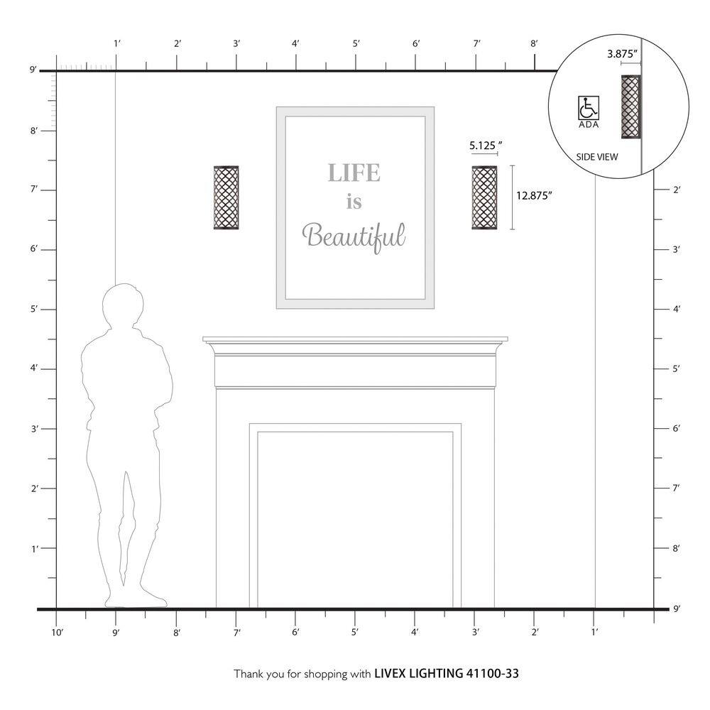 Arabesque Soft Gold Single-Light Dimmable Wall Sconce