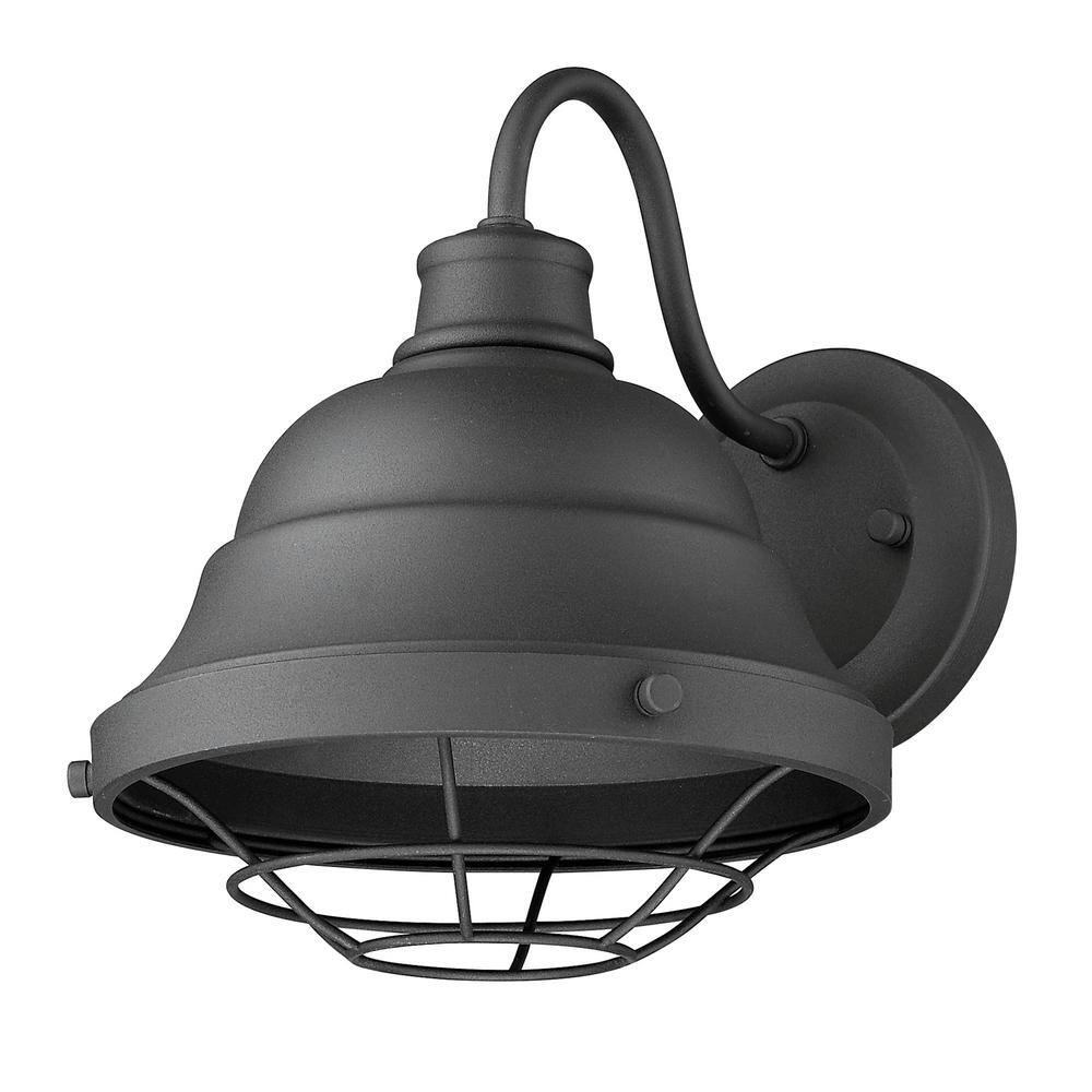 Black and Gold Dimmable Industrial Outdoor Wall Sconce