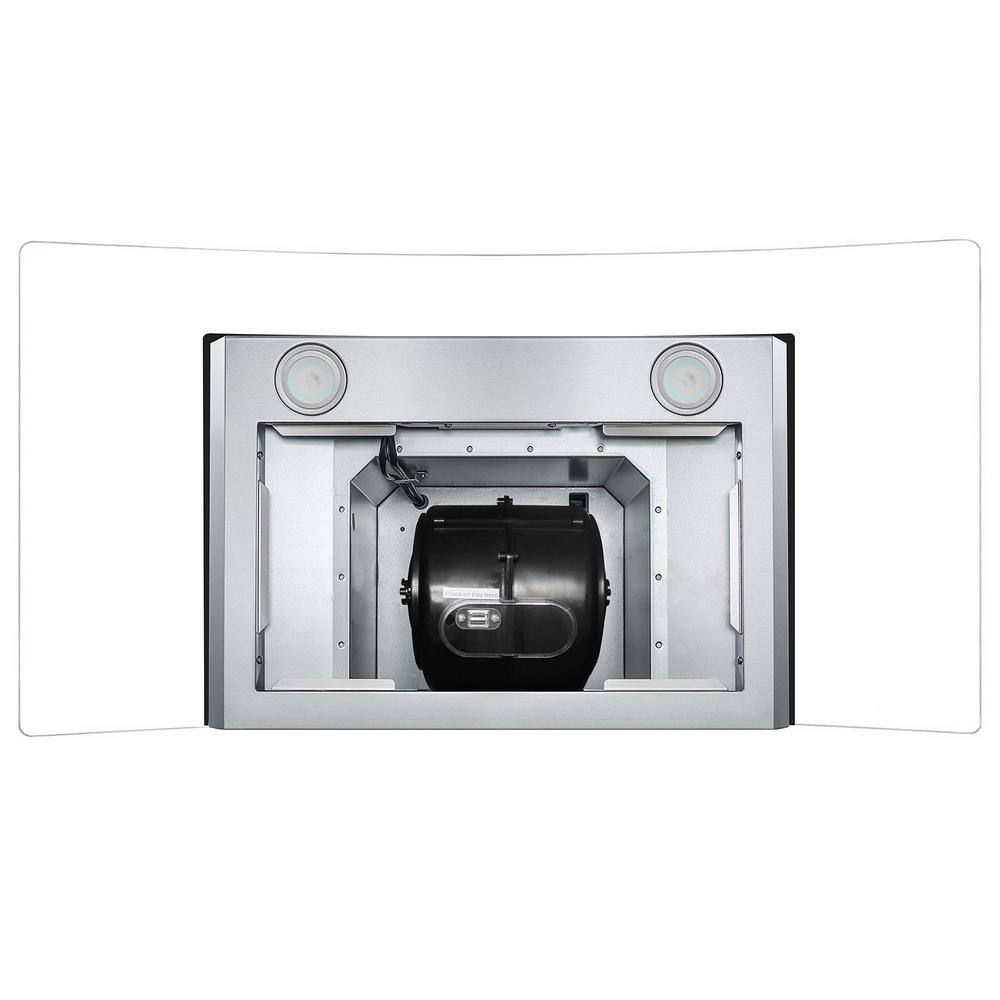 Cosmo 36" Stainless Steel Wall Mount Range Hood with Charcoal Filter