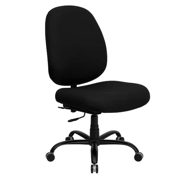 Carnegy Avenue Fabric Swivel Office Chair in Black