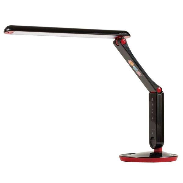 PRISM 22.13 in. Black Multi-Function LED Desk Lamp with Anti-Glaring Filter-DISCONTINUED