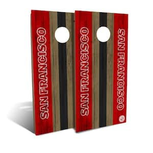 Slick Woody's Tailgate San Francisco Football Cornhole Board Set in Multi-Color - TGB1343