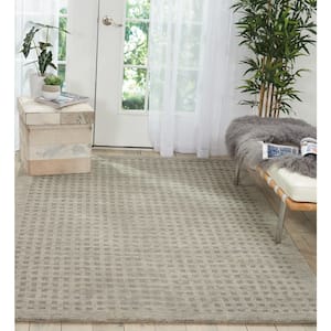 Perris Charcoal 5 ft. x 8 ft. Solid Contemporary Area Rug