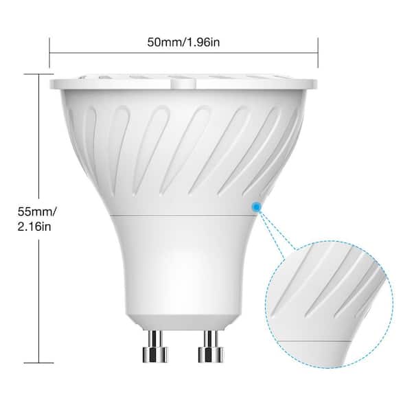 specificatie Dezelfde gelei YANSUN 5-Watt, 40-Watt Equivalent GU10 LED Light Bulbs in Warm White  (6-Pack) H-120VDB17802GU10-6 - The Home Depot