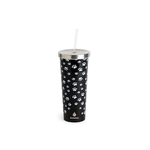 New Manna Chilly Tumbler 24oz Watercolor Flowers with Straw