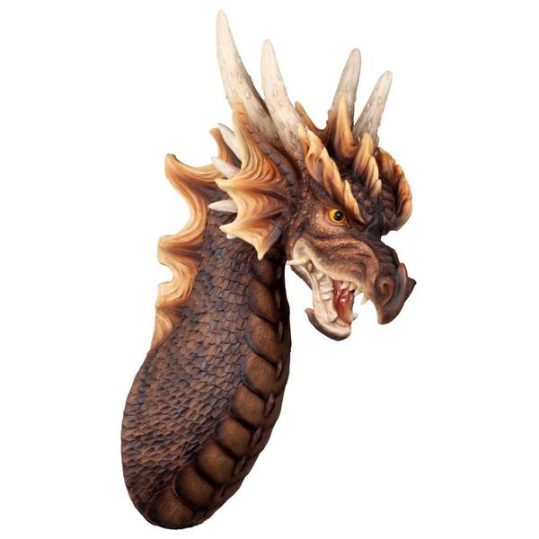 Design Toscano 25 in. x 10.5 in. The Ruthless Knavesmire Dragon Trophy ...