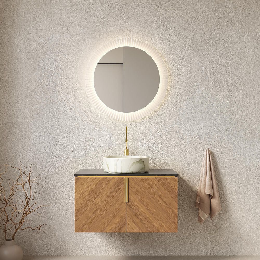 30in. Floating Single Sink Espresso Bath Vanity with Marble Ceramic Top price history on PriceWatchPro