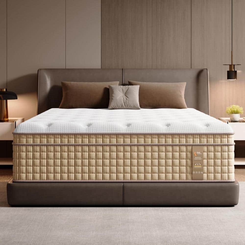 "12"" King Boxed Medium-Firm Hybrid Mattress Gel Foam Pocket Springs" price history on PriceWatchPro