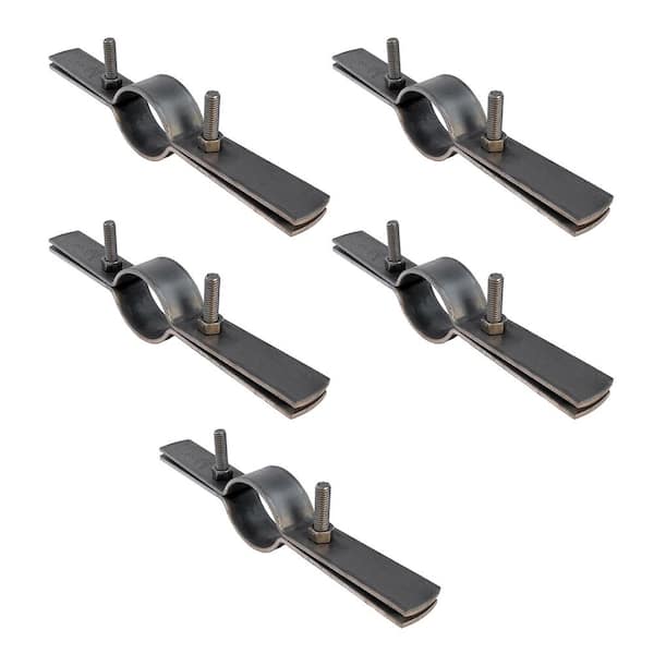 The Plumber's Choice 4 in. Riser Clamp in Uncoated Steel (5-Pack)