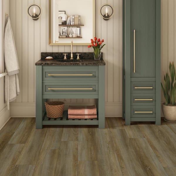 Classy Chic All About Almond 12 MIL x 7 in. x 48 in. Glue Down Waterproof Luxury Vinyl Plank (51.33 sq. ft./Ctn)