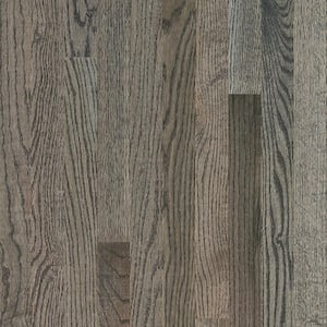 Plano Low Gloss 3/4 in. T x 2-1/4 in. W x Varying Length Gray Solid Oak Hardwood Flooring (20 sqft/case)