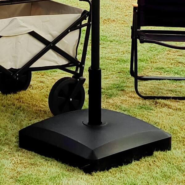 SUNRINX 77 lbs. Fillable Capacity HDPE Plastic Mobile Patio Umbrella