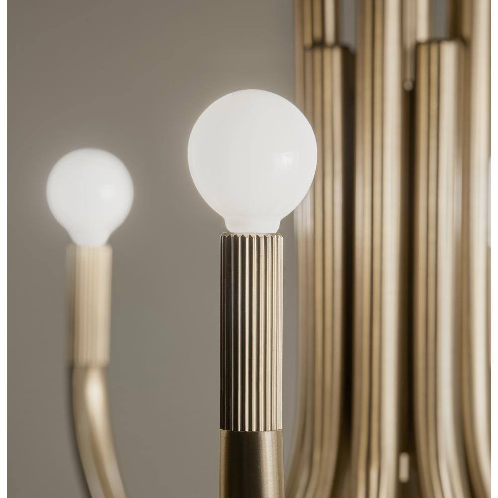 Odensa 29.25 Inch Champagne Bronze 8-Light Chandelier