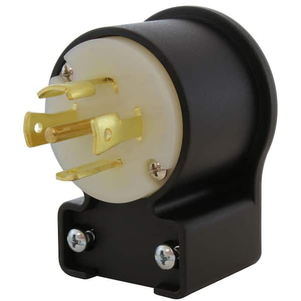 NEMA L21-30P 30A 3-Phase 120/208V 3PY, Elbow 5-Wire Locking Male UL, C-UL Approval