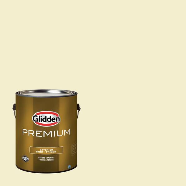 Glidden Premium 1 gal. PPG1107-1 Minimal Flat Exterior Latex Paint