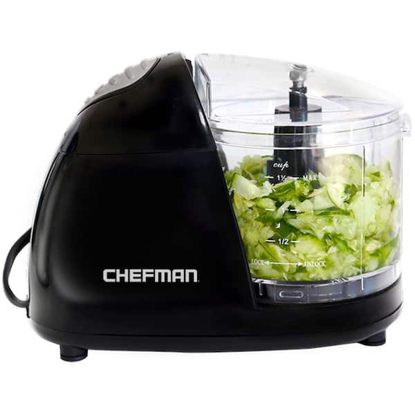 Chefman Electric Food Chopper in Black/Clear