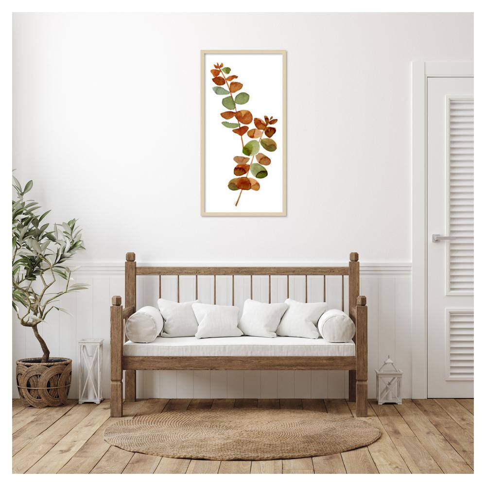 Tara Reed Fall Inspiration I Brown Framed Wall Art Print 21" x 41"