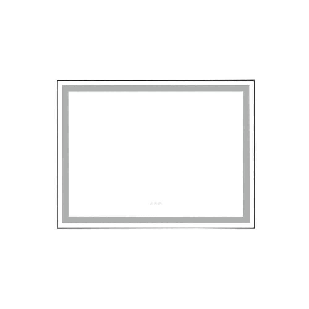 taholi 48 in. W x 36 in. H Large Rectangular Aluminium Framed Wall