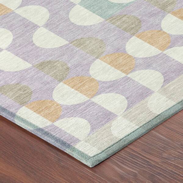 Chantille Machine Washable Indoor/Outdoor Abstract ACN2816 Linen 9 ft. x 12 ft. Area Rug