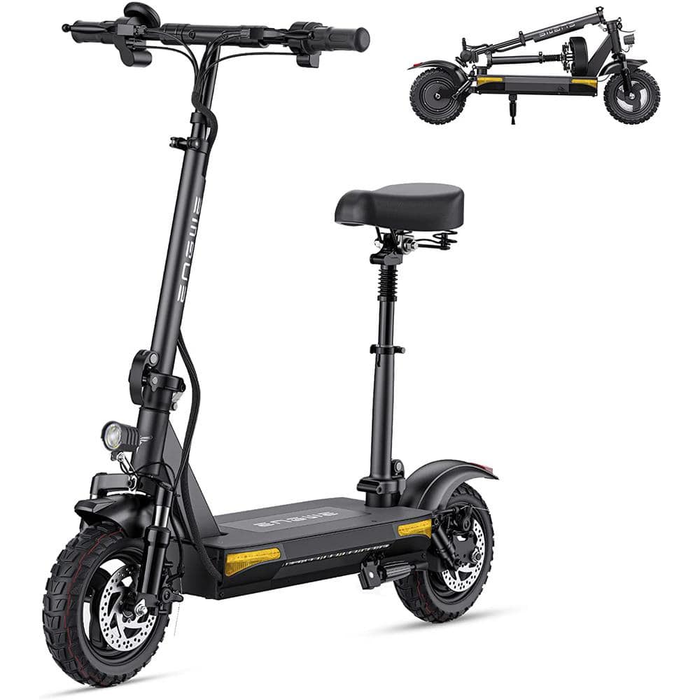 Wildaven Folding Adult Electric Scooter with 480w Motor, 36v-10ah Lithium  Battery, Dual Braking and Shock Absorption in the Scooters department at