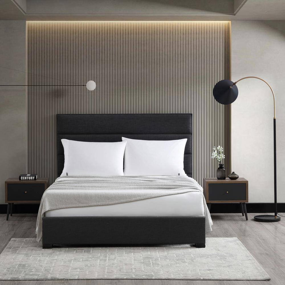 Classic Modern Cotton Twin Blanket with Herringbone Weave