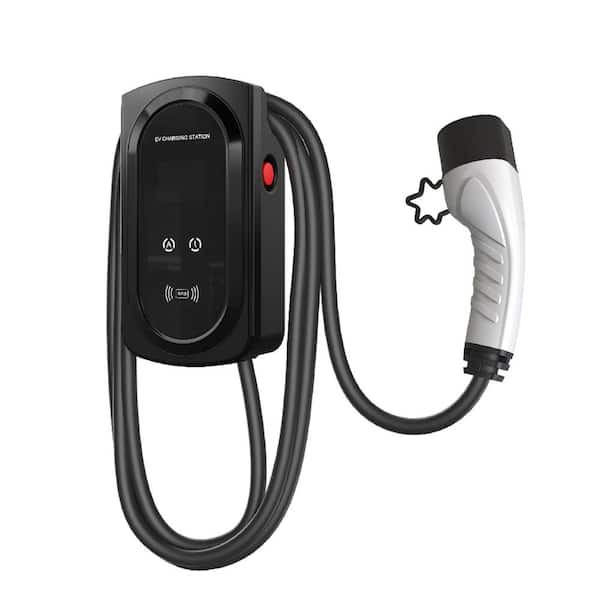 Cesicia 380-Volt (32 Amp) Wall Mounted Ev Car Charger Home Charging Station Type 2 Plug