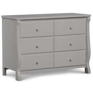 6-Drawer Grey Dresser