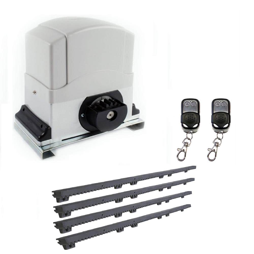 Slide Single Automatic Gate Opener Kit 60 ft. Length - 1800 lbs. Opacity