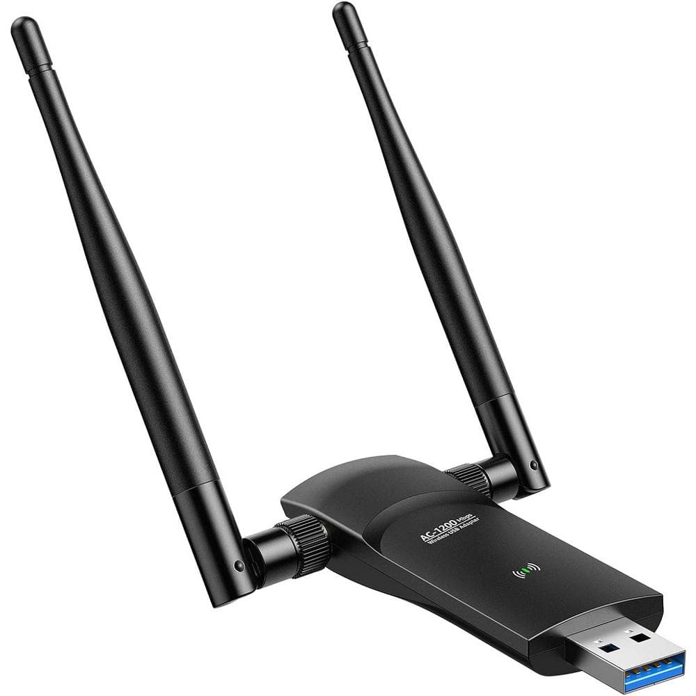 Etokfoks 1300 Mbps USB Wi-Fi Network Adapter Black (1-Pack ...