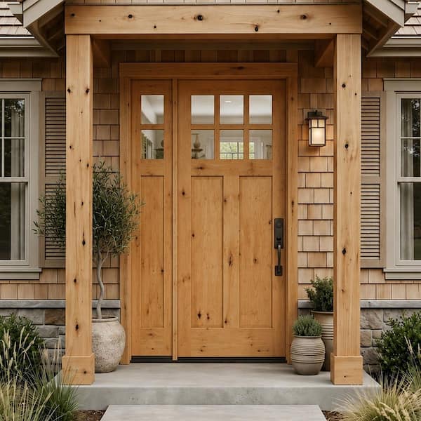 Krosswood Doors 50 in. x 80 in. Knotty Alder Right-Hand/Inswing 6