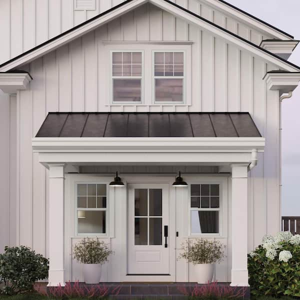 V-2500 29.5 in. x 53.5 in. Single Hung Vinyl LowE White NailFin Brickmould Frame New Construction Tilt-In Window w/Grids