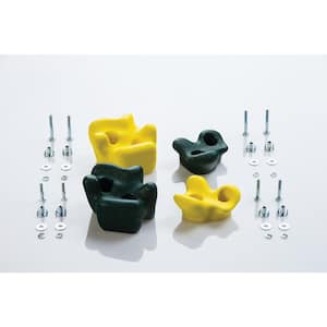 Climbing Rocks (4-Pack) - Green and Yellow