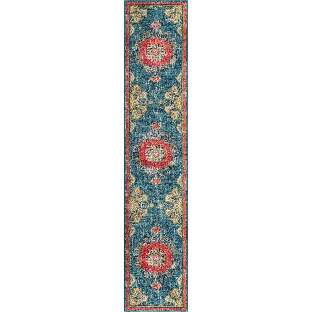 Unique Loom Penrose Alexis Blue 2' 7 x 13' 1 Area Rug 3185285 - The ...