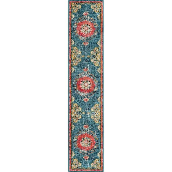 Penrose Alexis Blue 2' 7 x 13' 1 Area Rug