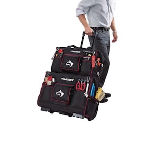 22 in. Pro Grade Rolling Tote with 20 in. Bonus Bag [Black Rolling Tool Bag]