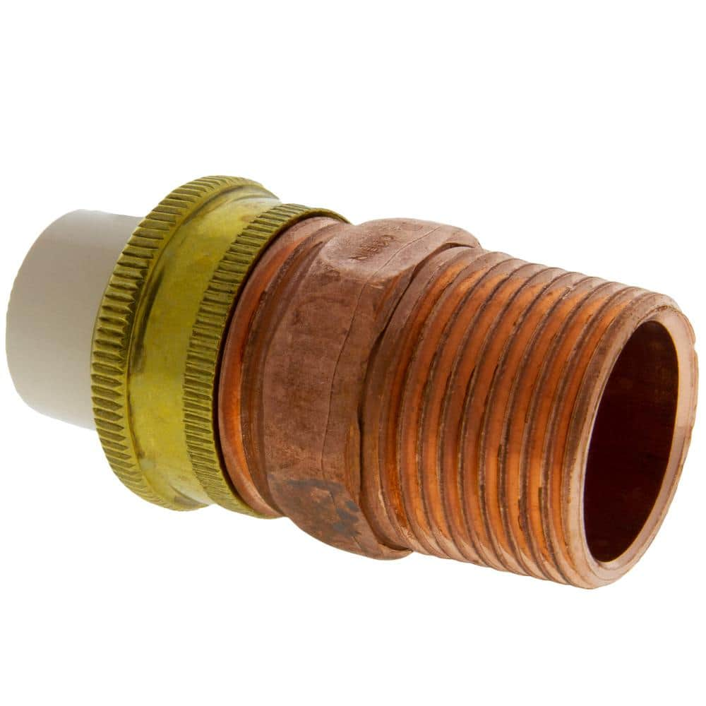 NIBCO 1/2 in. CPVC-CTS and Copper Alloy Lead-Free Slip x Compression Union  C4733-7-LF - The Home Depot