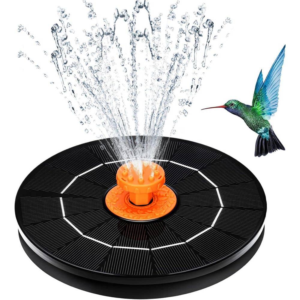 Phewnyzo 4W Solar Powered Fountain Pump for Bird Bath with 8